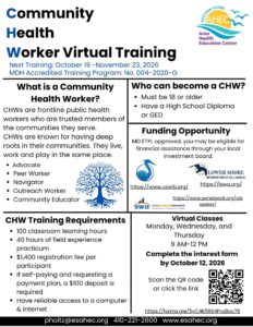 October 2026 CHW Training Flyer
